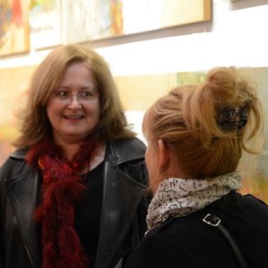 Artiste boutique Kim Girard et artiste exposante Johanne Senay