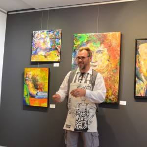 Vernissage « Au singulier » de l'artiste ORNIARTHO (Stéphane Leblanc)