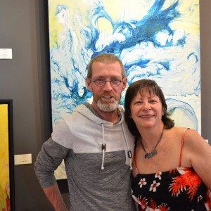 Les artistes-exposants Gilles Heppell et Louise Morel